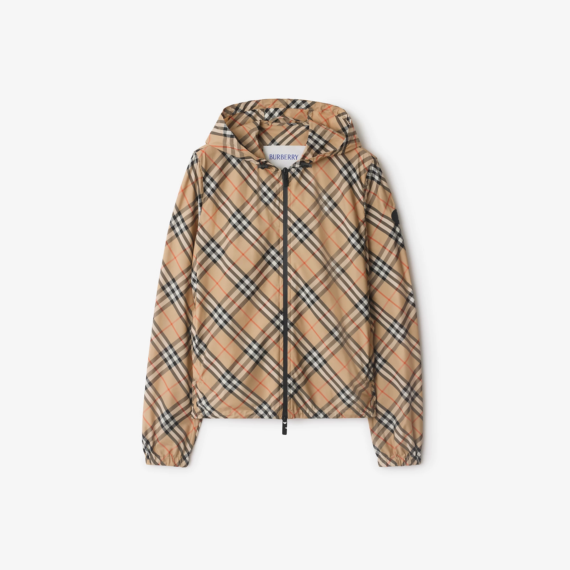 Check Hooded Jacket