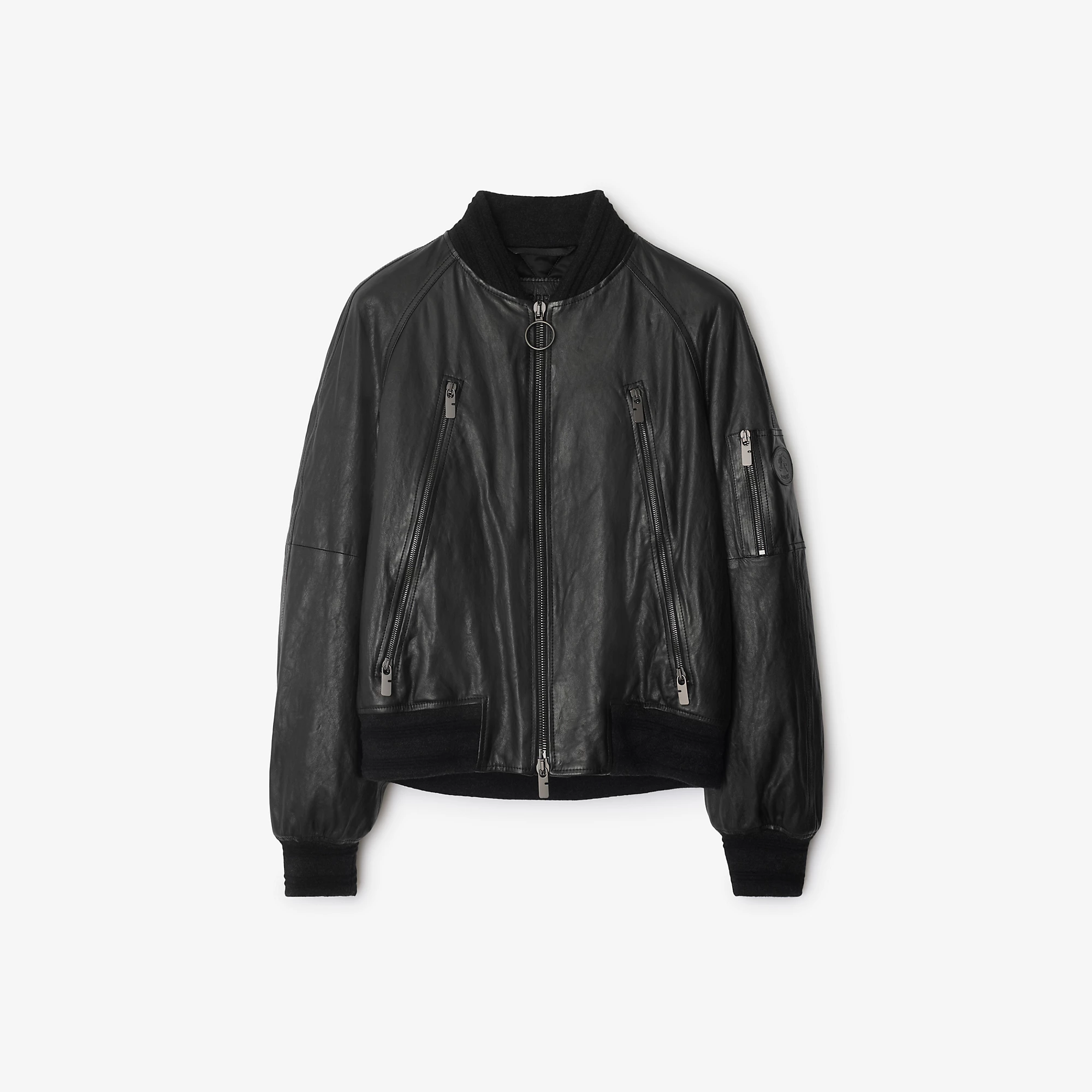 Leather Bomber Jacket