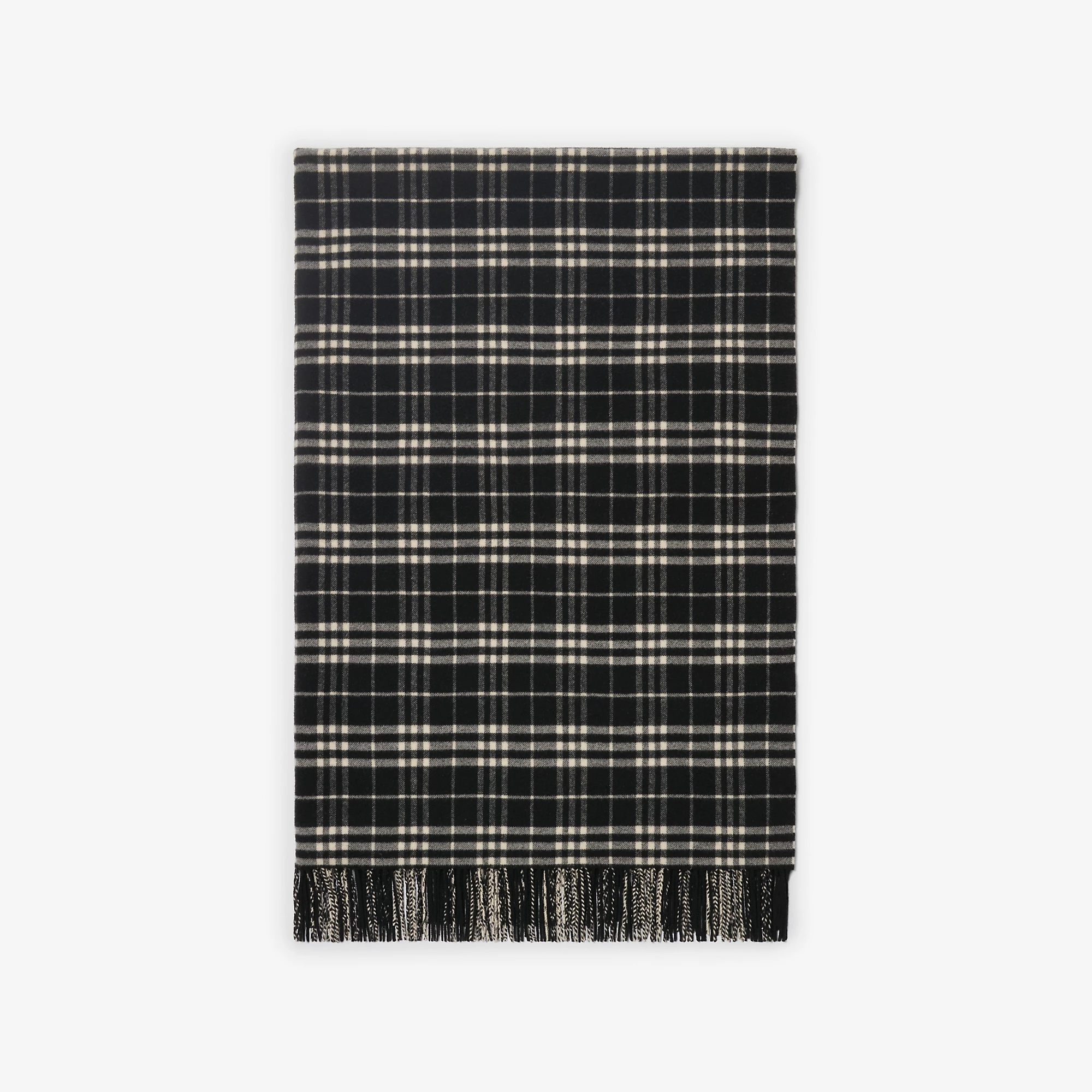 Check Wool Cashmere Blanket