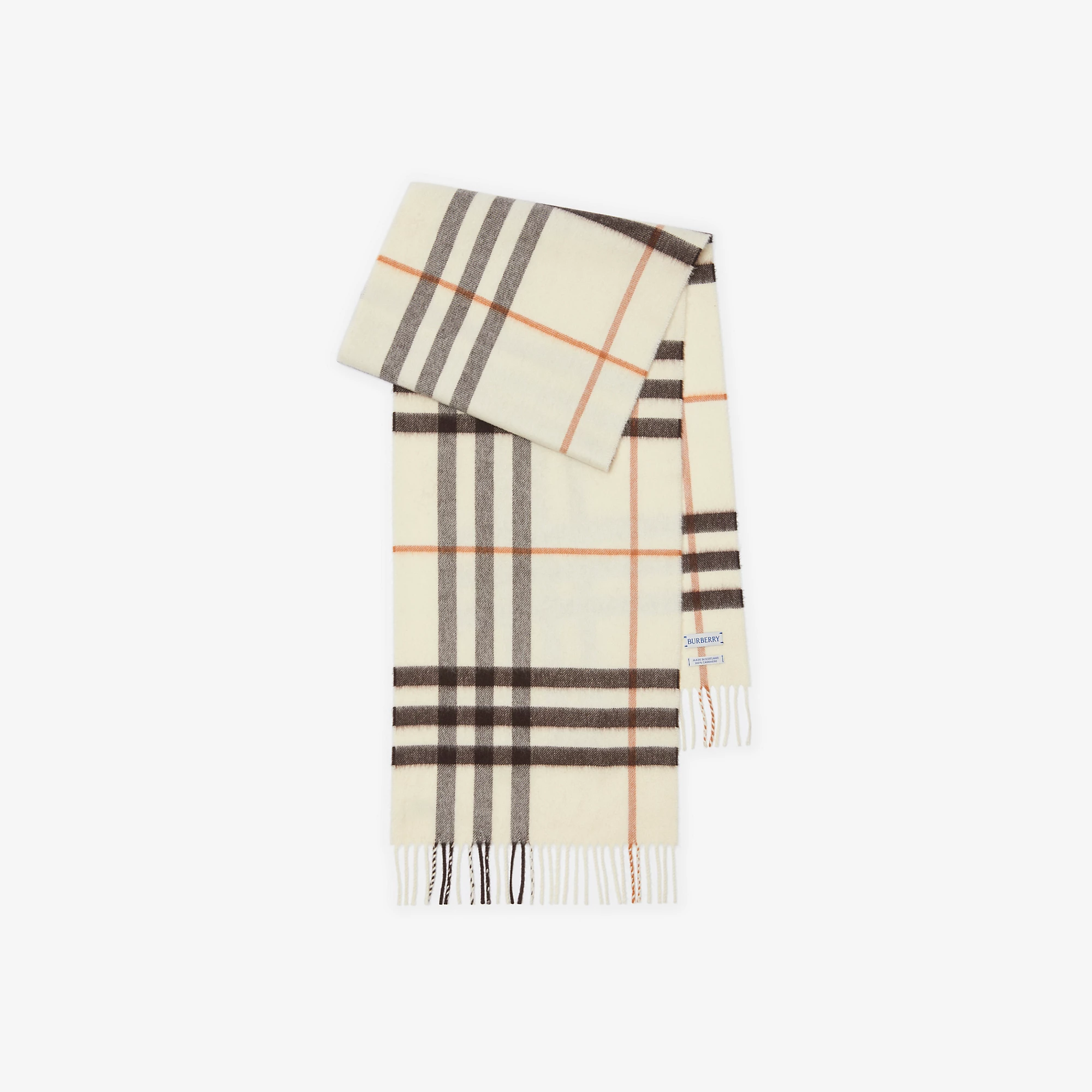 Check Cashmere Scarf