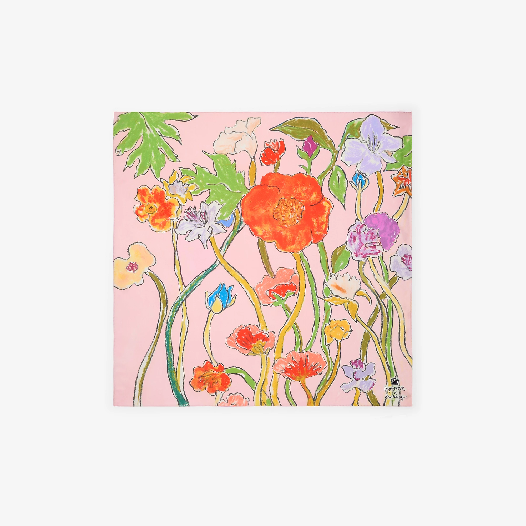 Highgrove Cascading Flowers Silk Scarf
