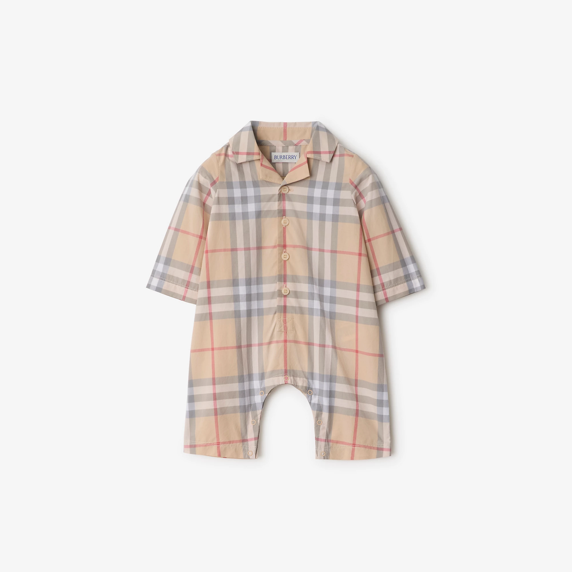 Check Cotton Jumpsuit