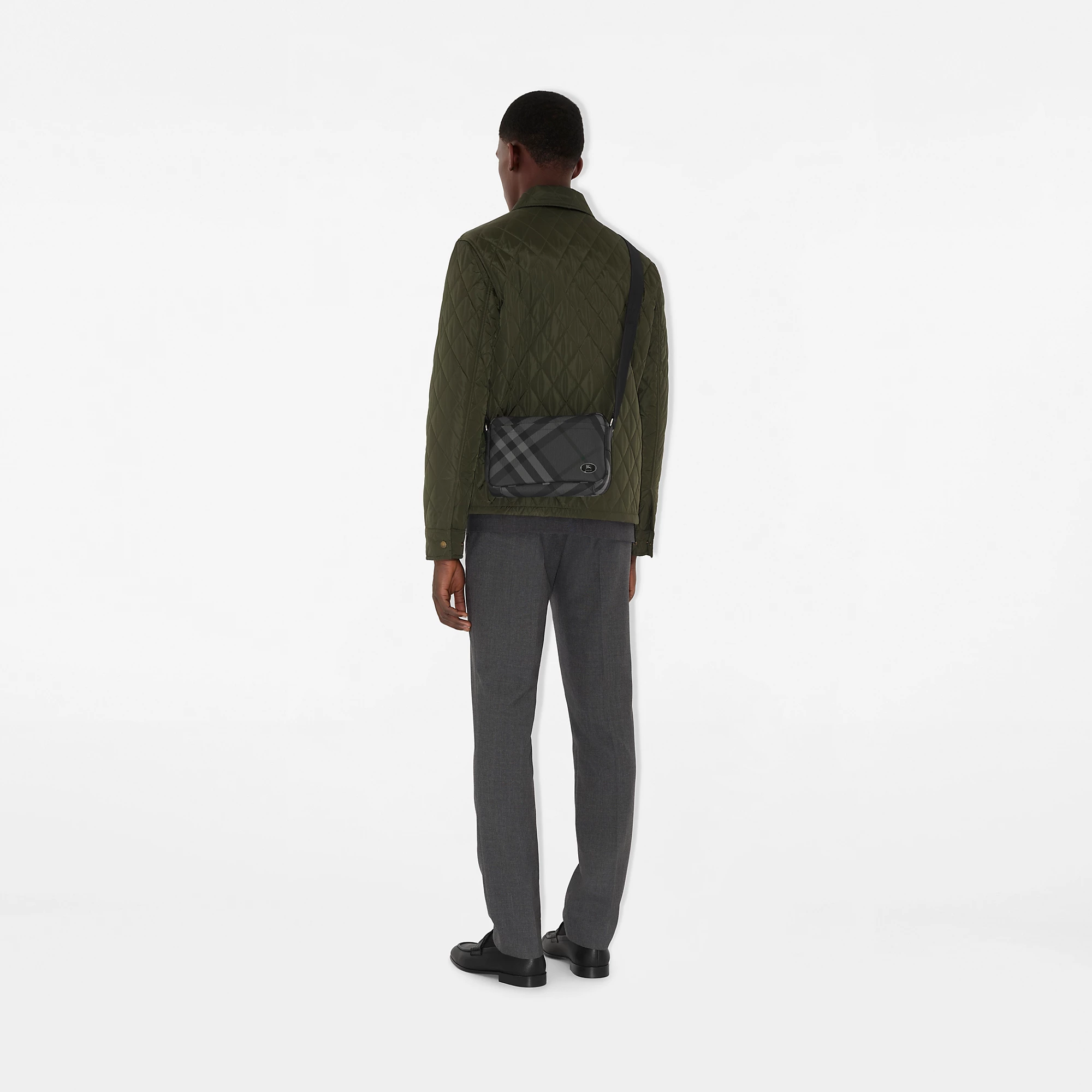 Slim Grid Crossbody Bag