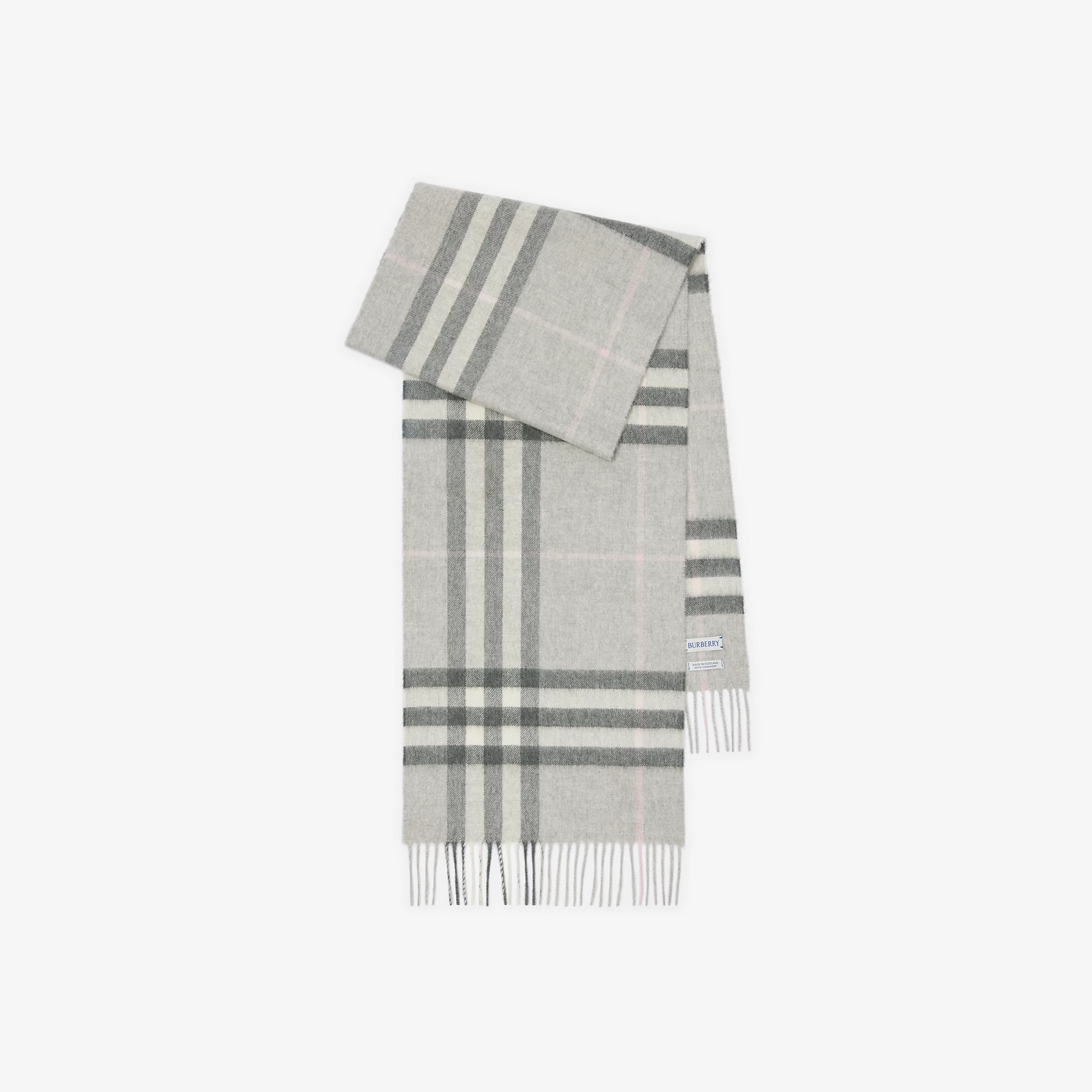 Check Cashmere Scarf