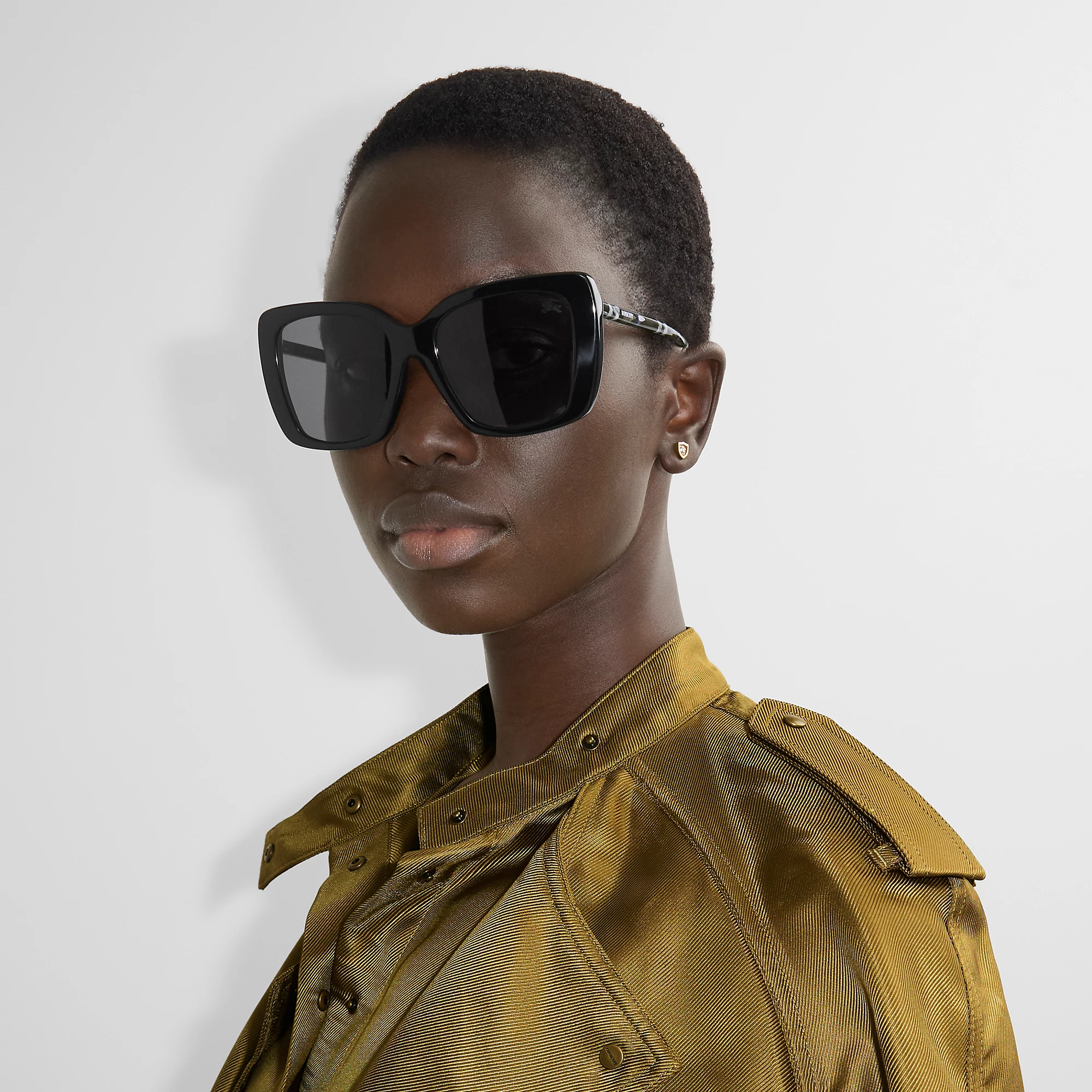 Tubular Check Square Polarised Sunglasses
