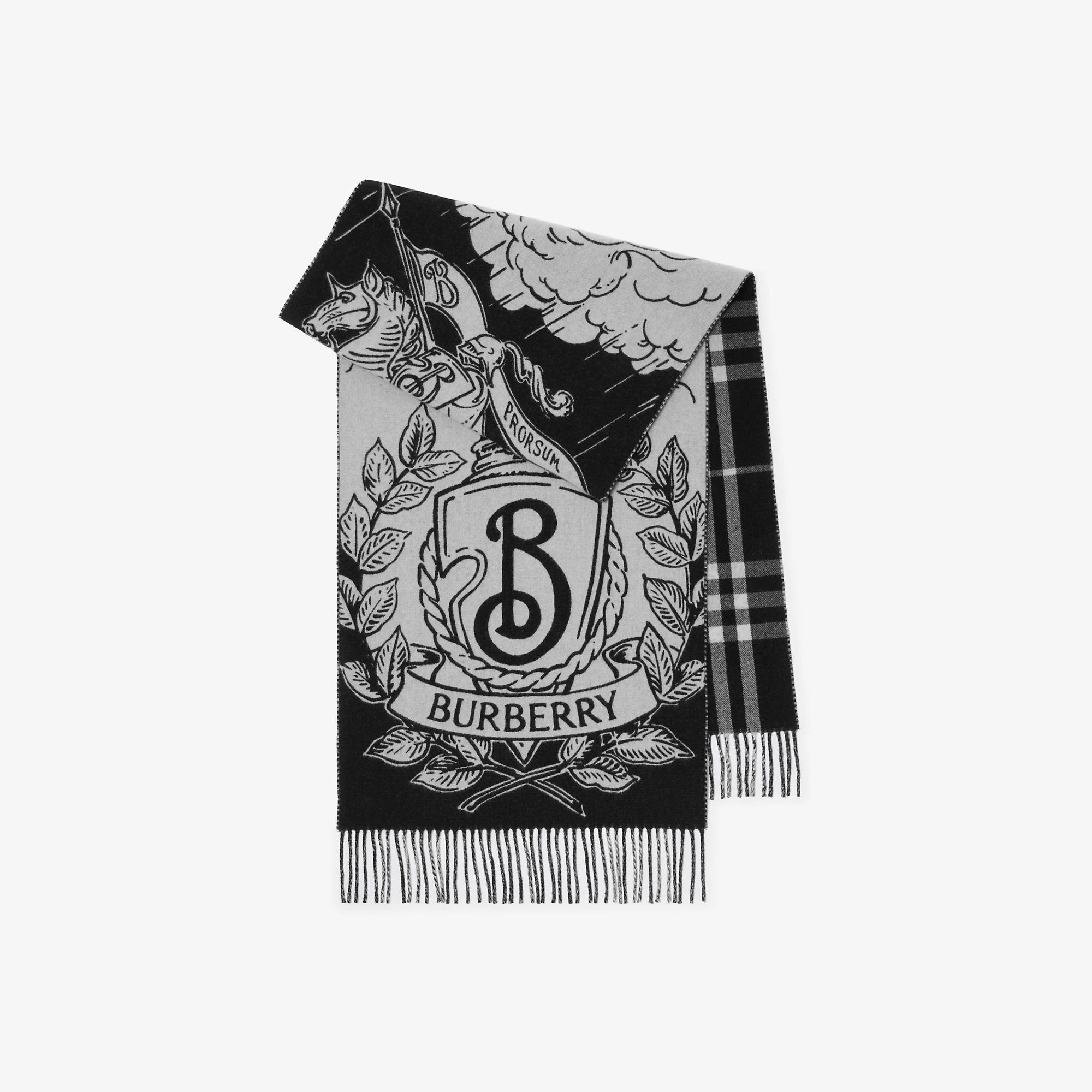 Wide Reversible Stormy Knight Scarf