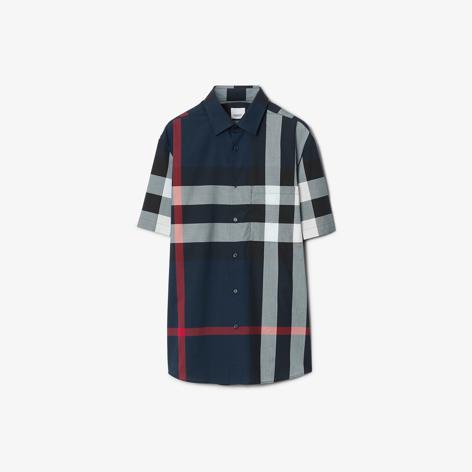 Slim Fit Check Cotton Shirt