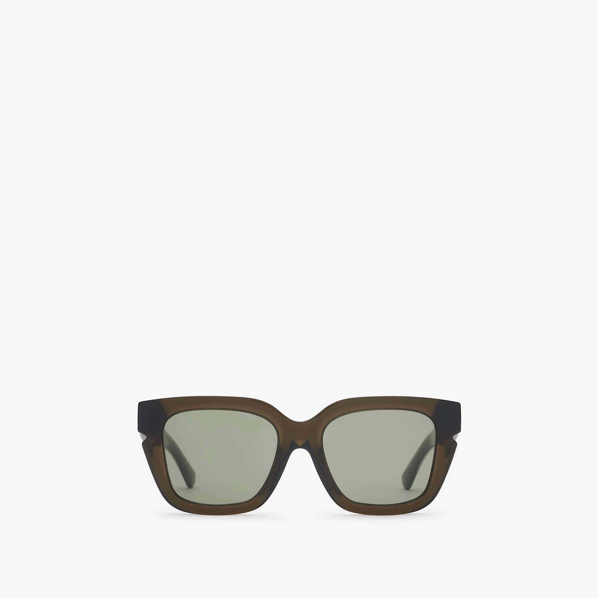 Inlaid Check Square Sunglasses