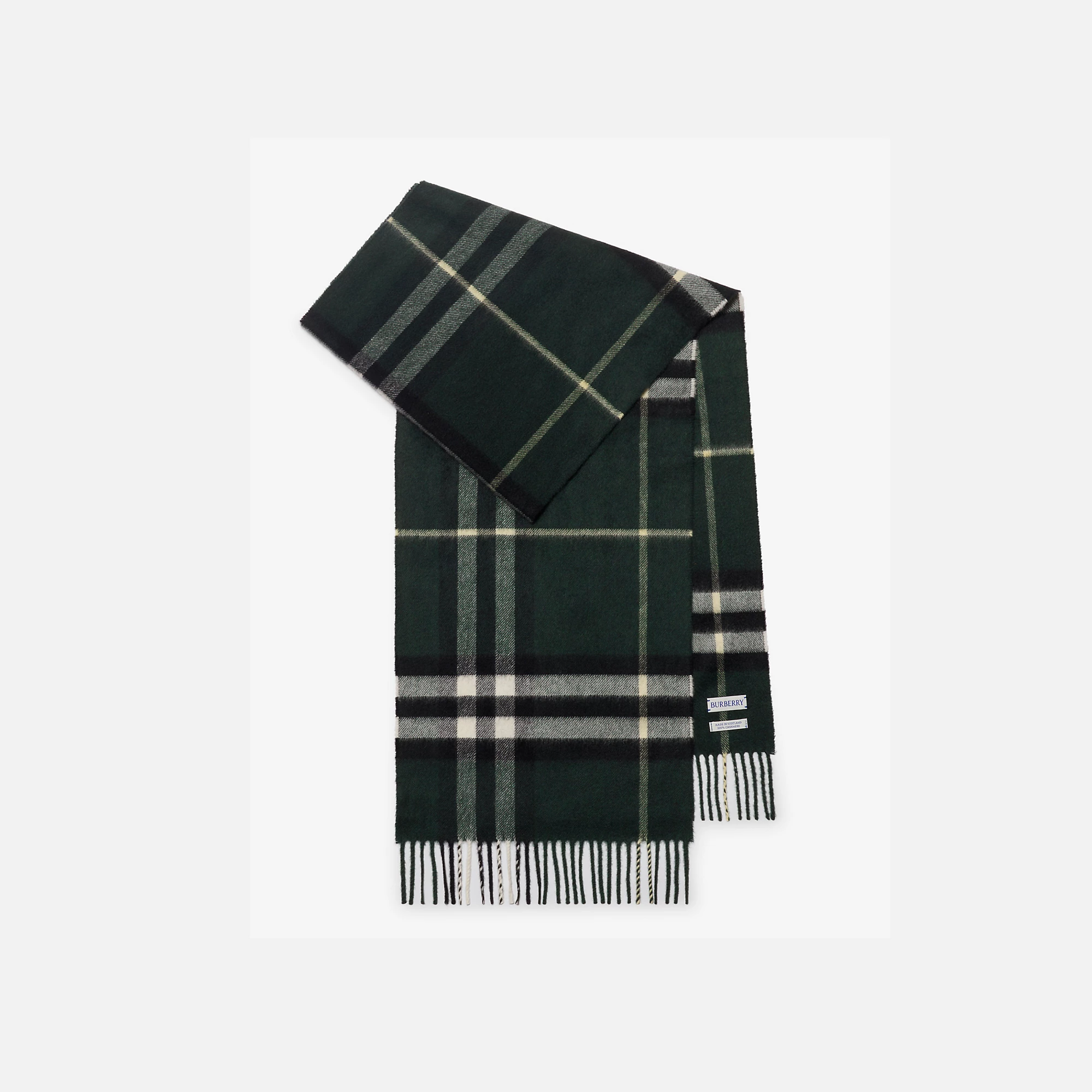 Check Cashmere Scarf