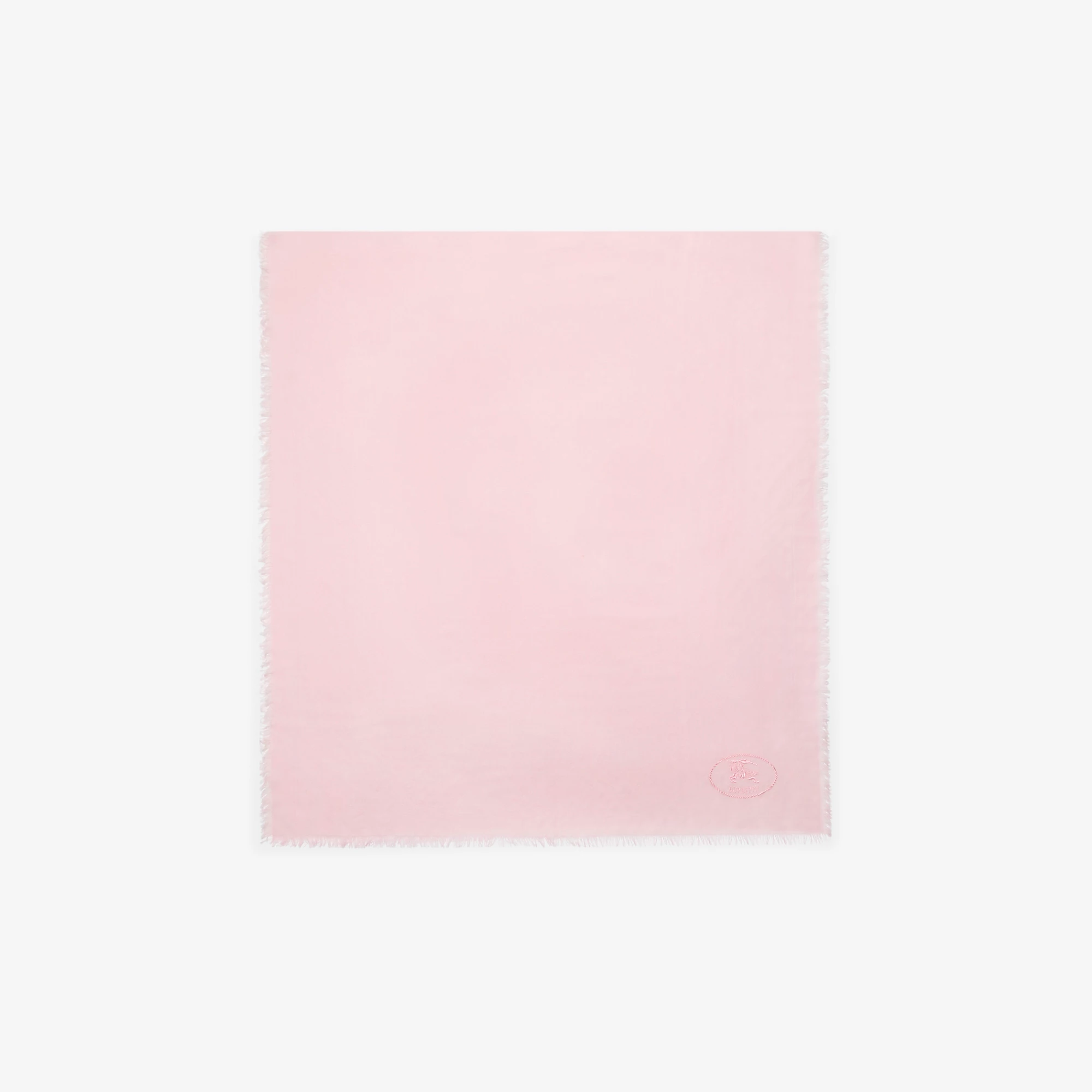 Wide Check Wool Silk Scarf
