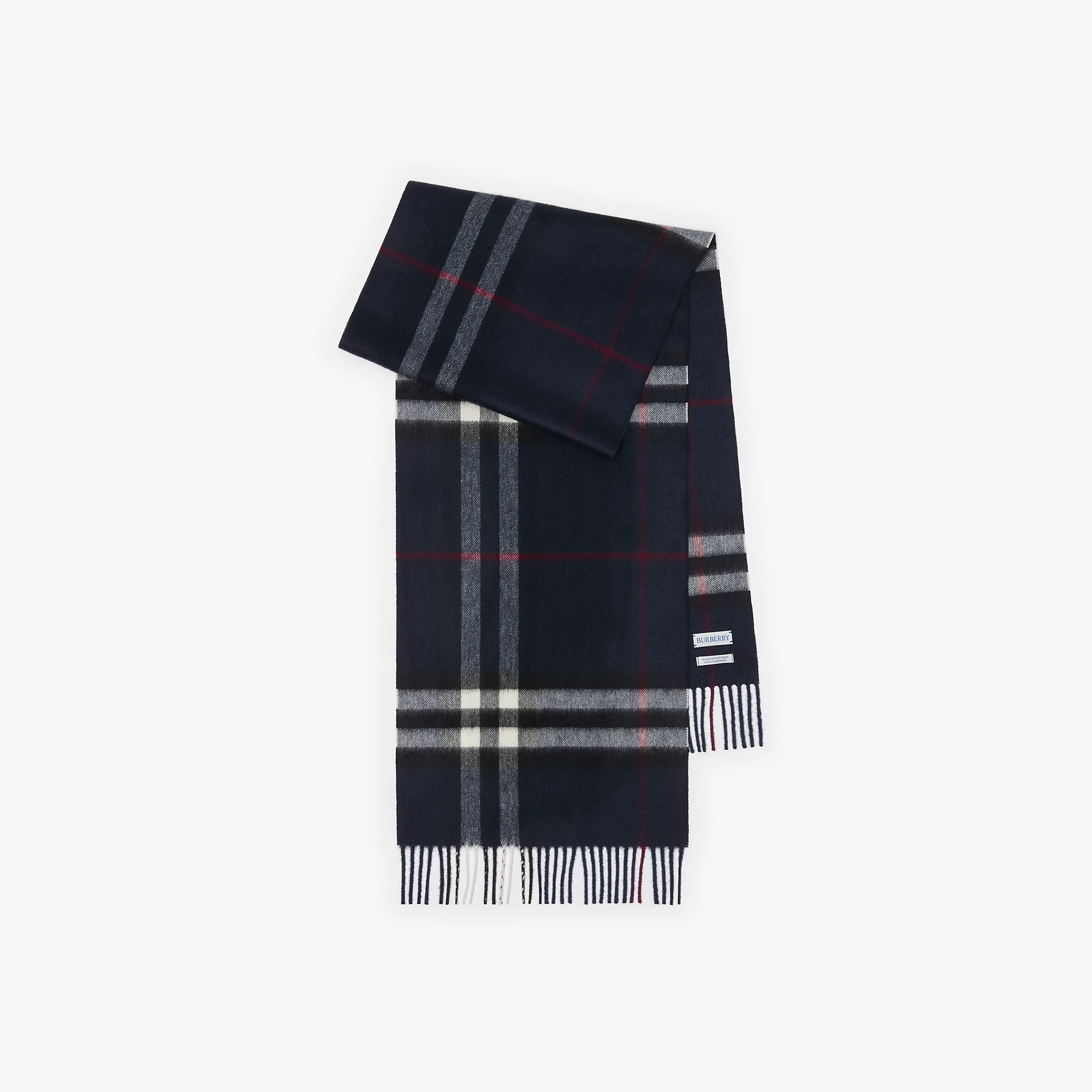 Check Cashmere Scarf