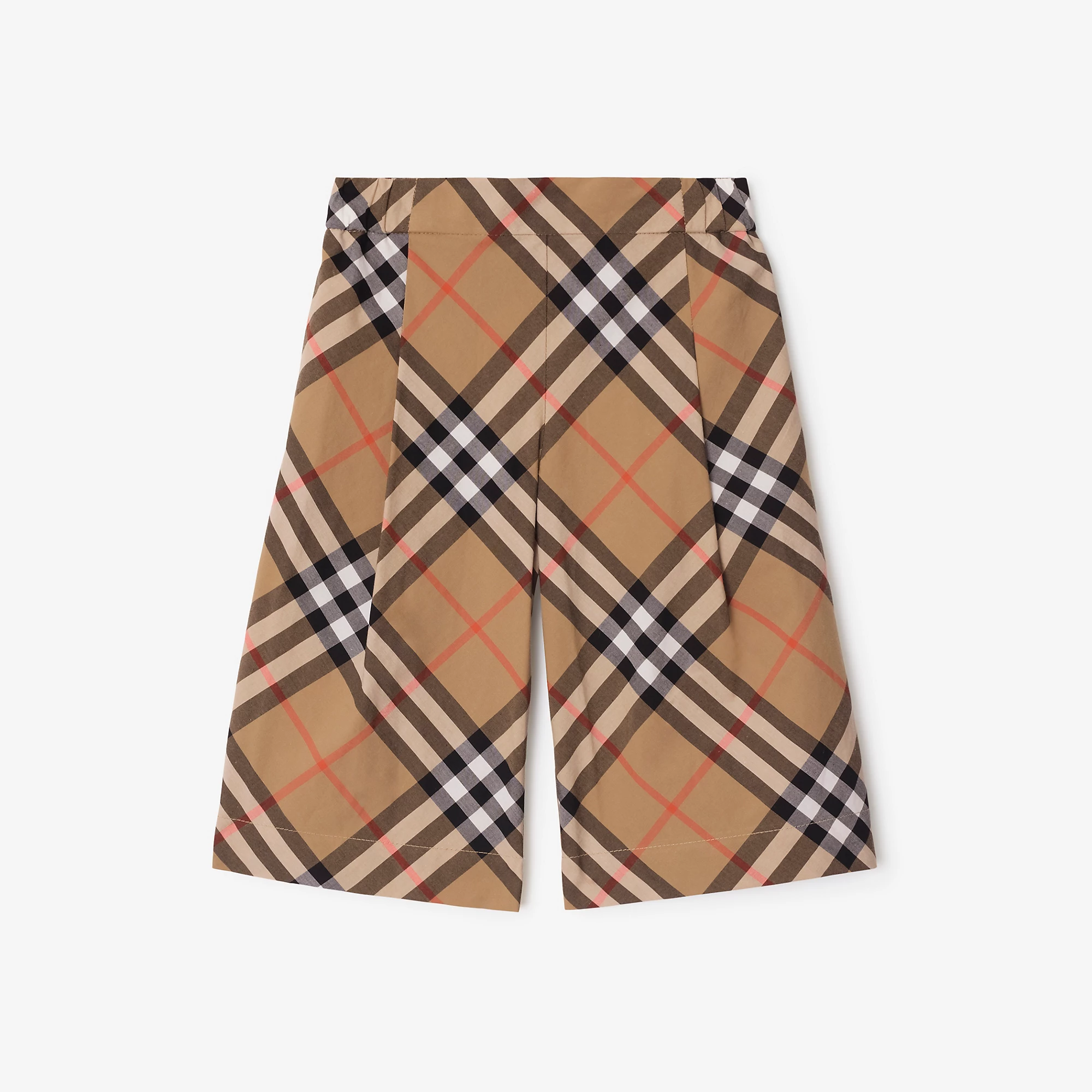 Check Cotton Trousers
