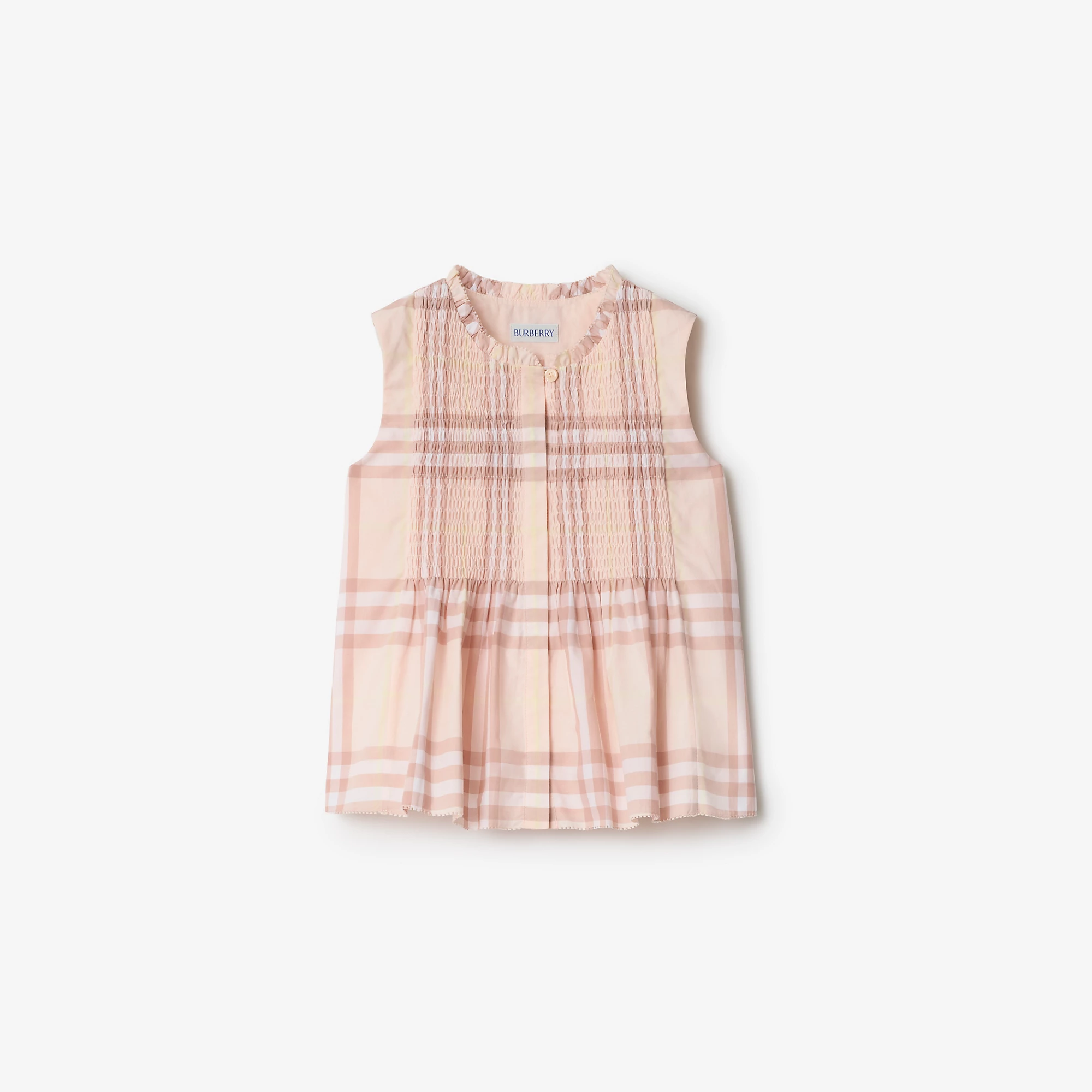 Check Cotton Poplin Top