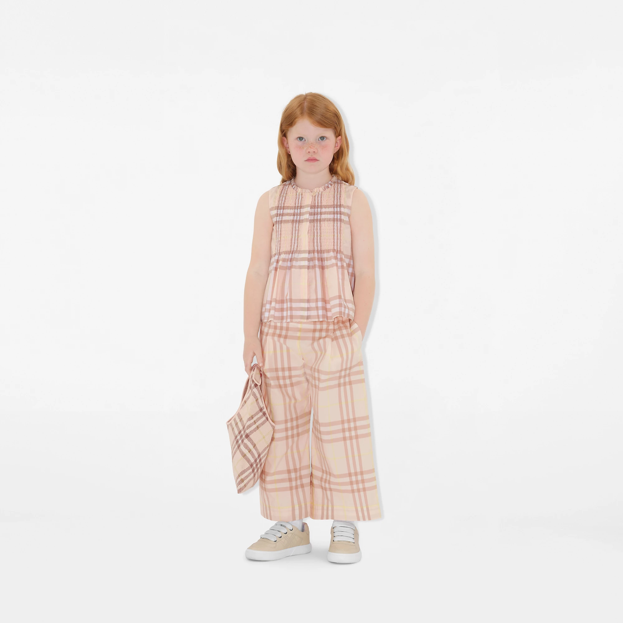 Check Cotton Poplin Top