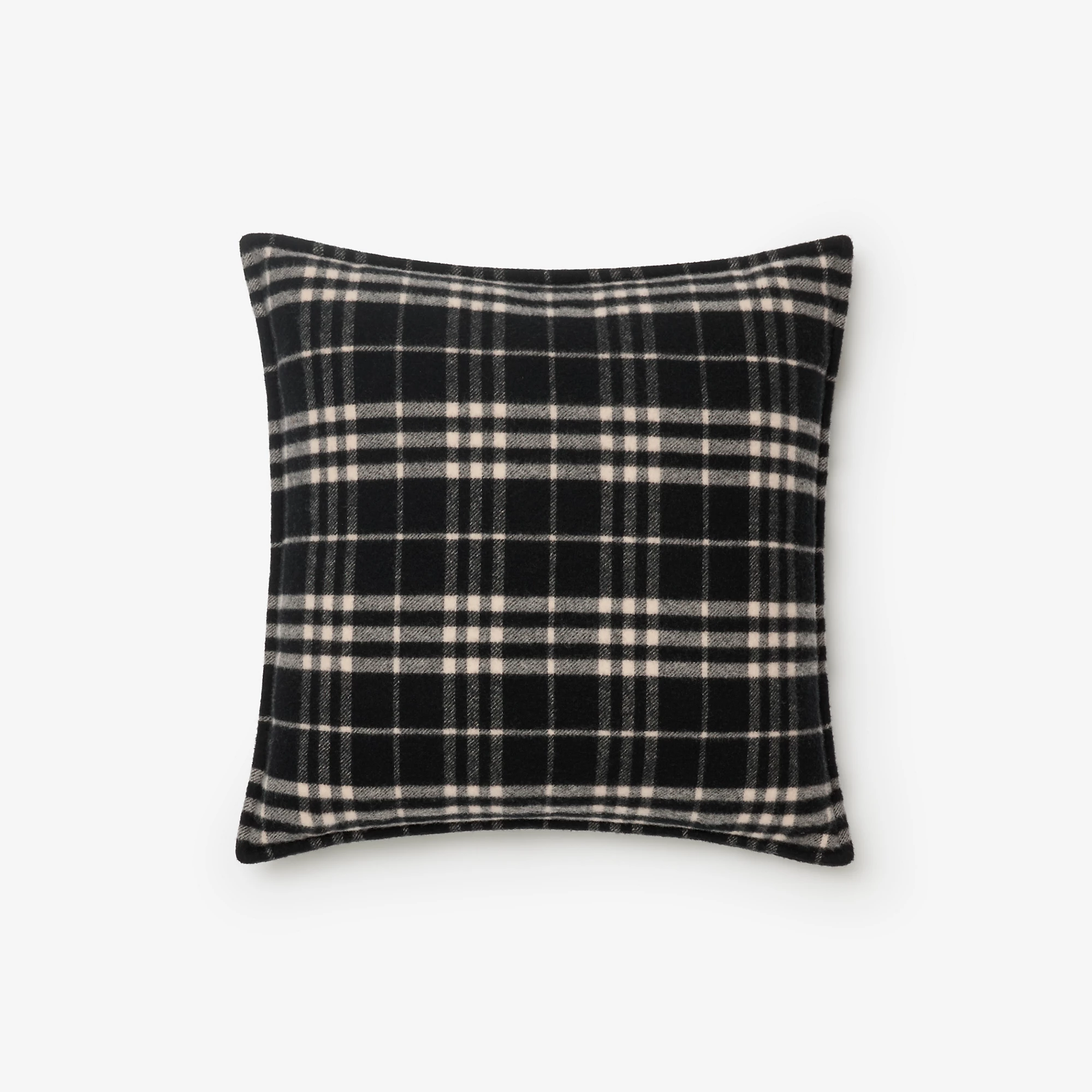 Check Wool Cashmere Cushion
