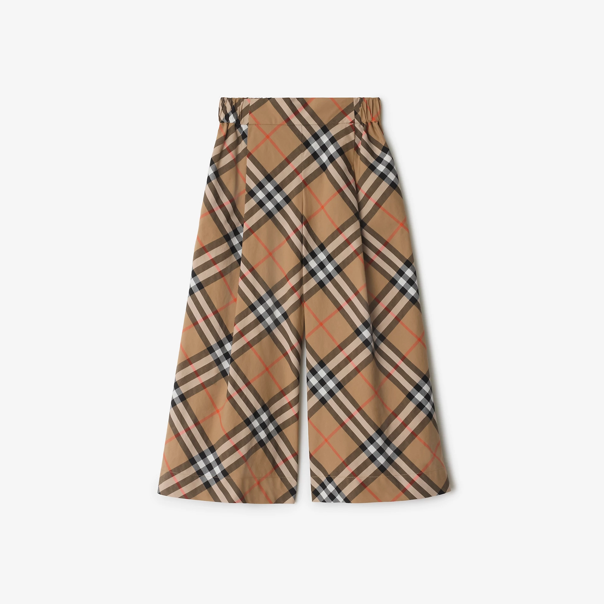 Check Cotton Trousers