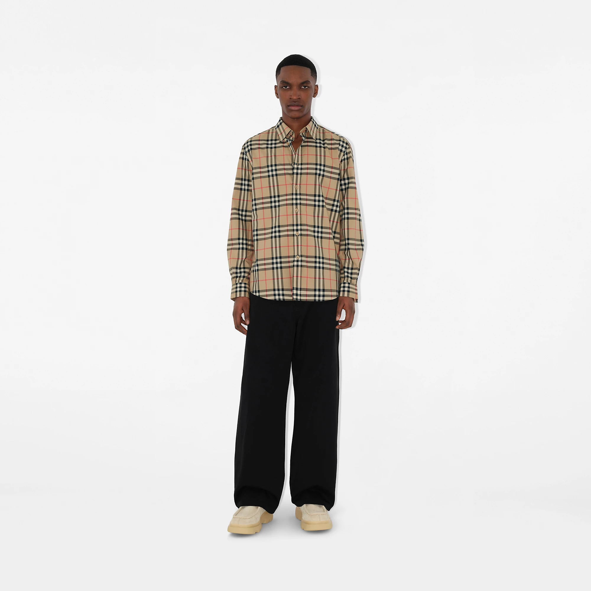 Regular Fit Check Cotton Shirt