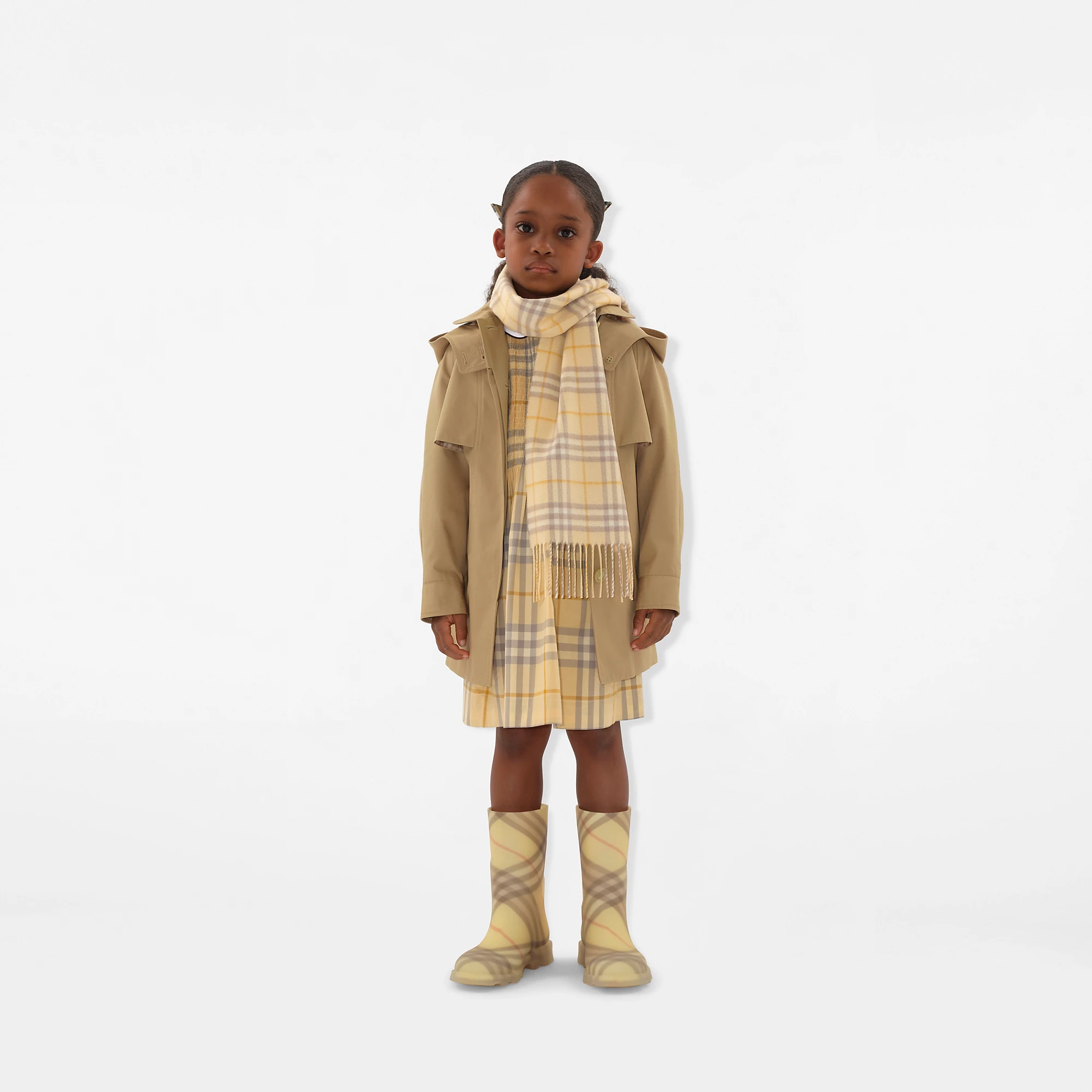Cotton Hooded Trench Coat