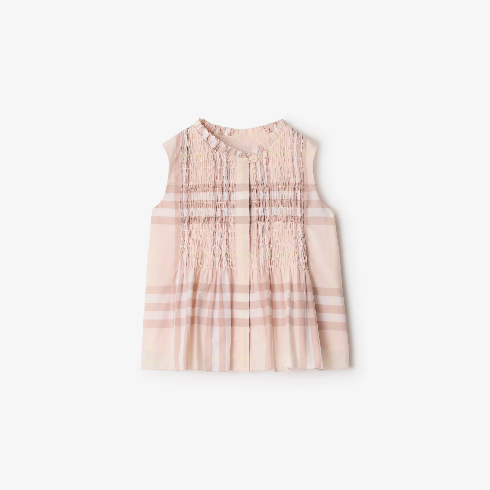 Check Cotton Poplin Top