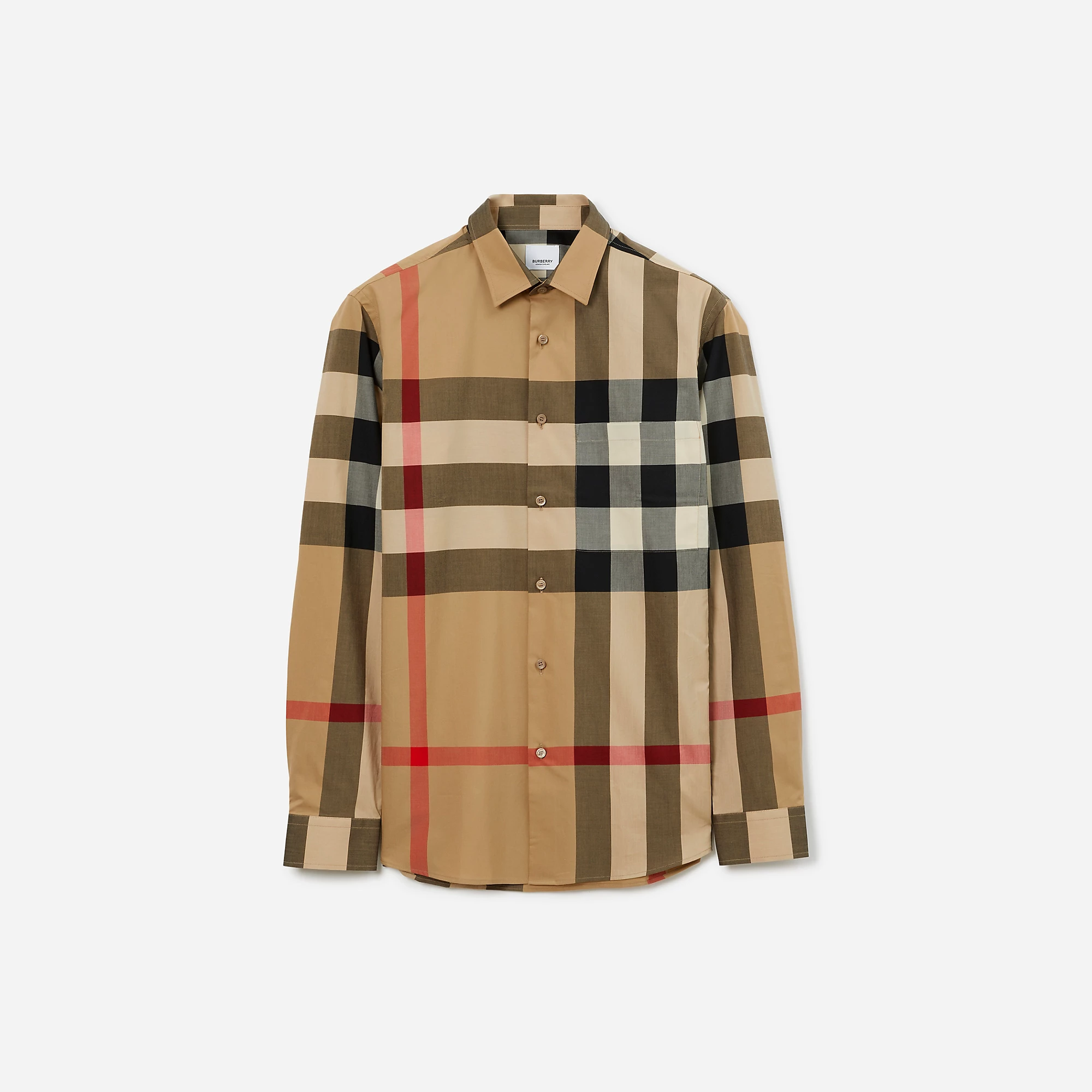 Slim Fit Check Cotton Shirt