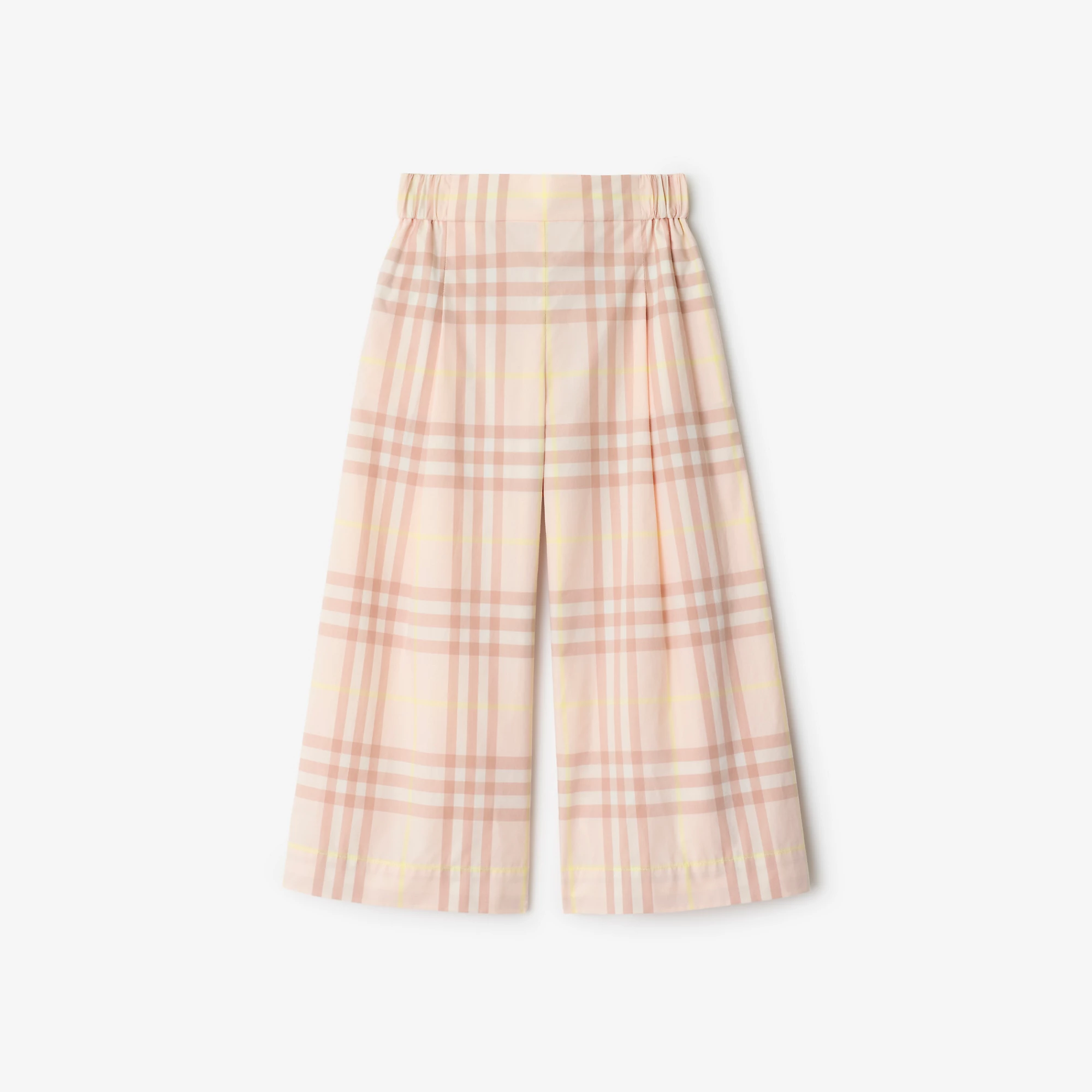 Check Cotton Trousers