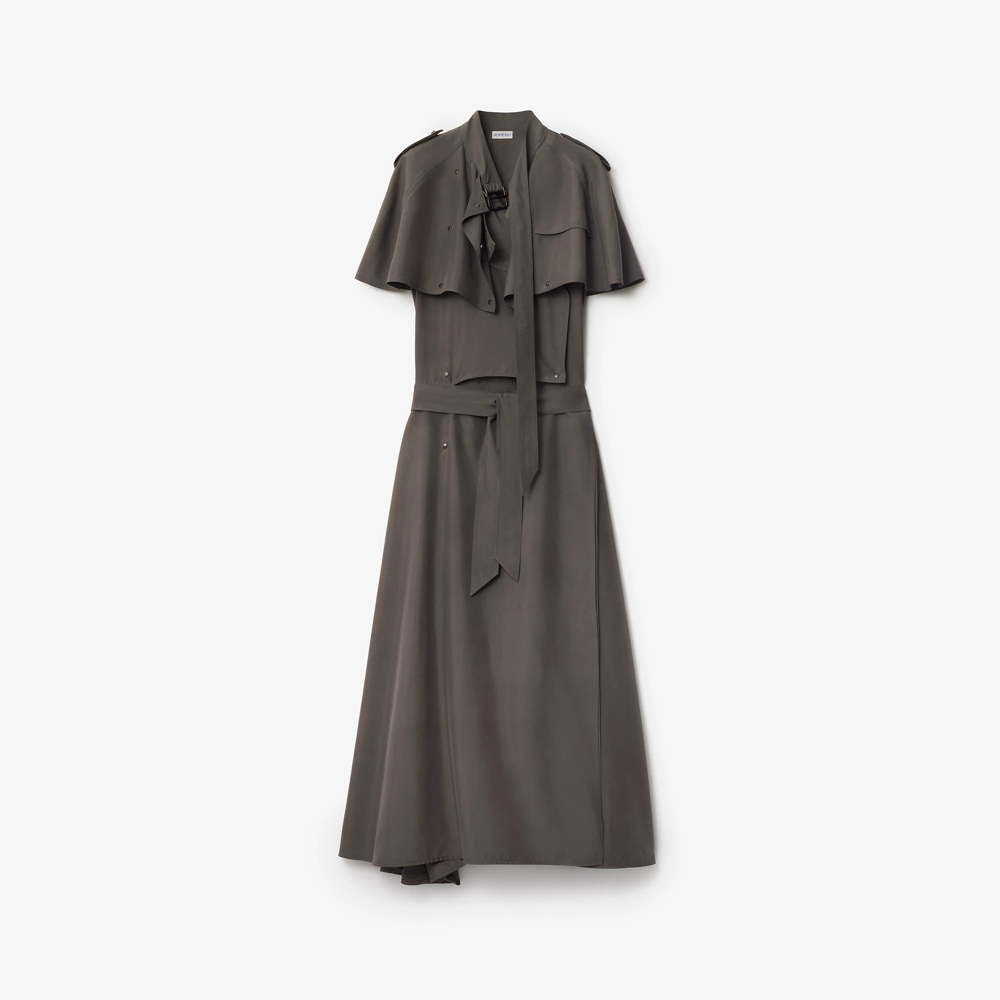 Silk Trench Dress