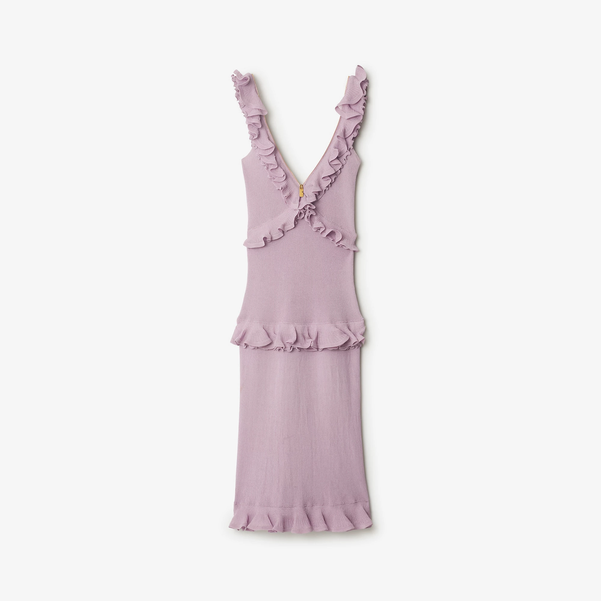 Ruffled Silk Blend Dress