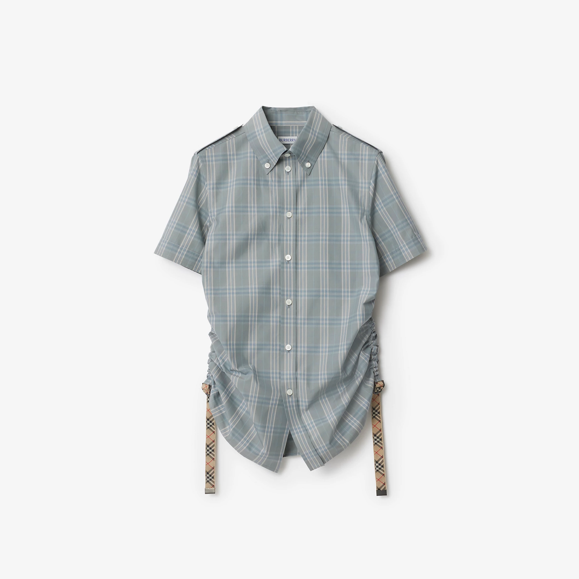Slim Fit Check Cotton Shirt