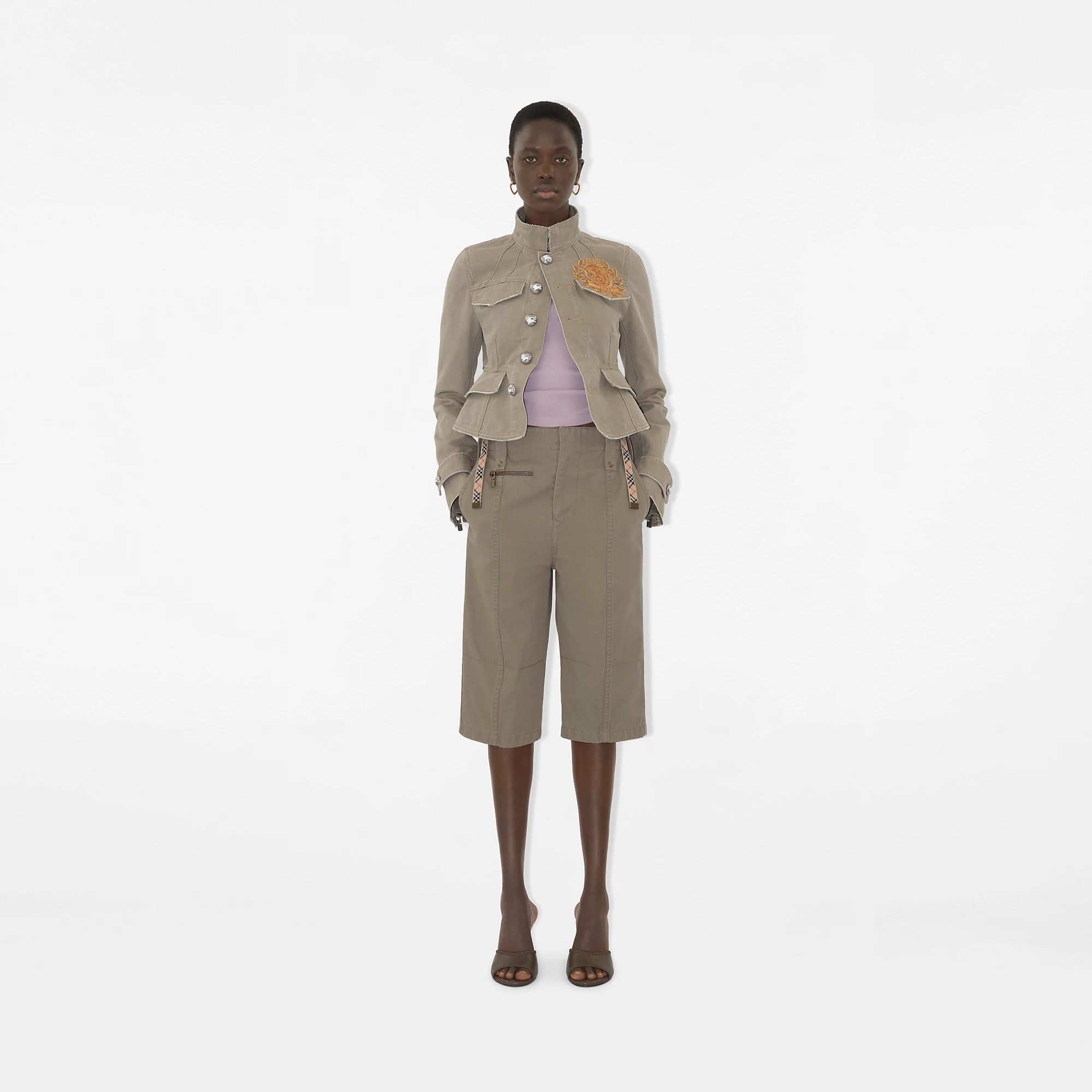 B Crest Cotton Tailored Jacket