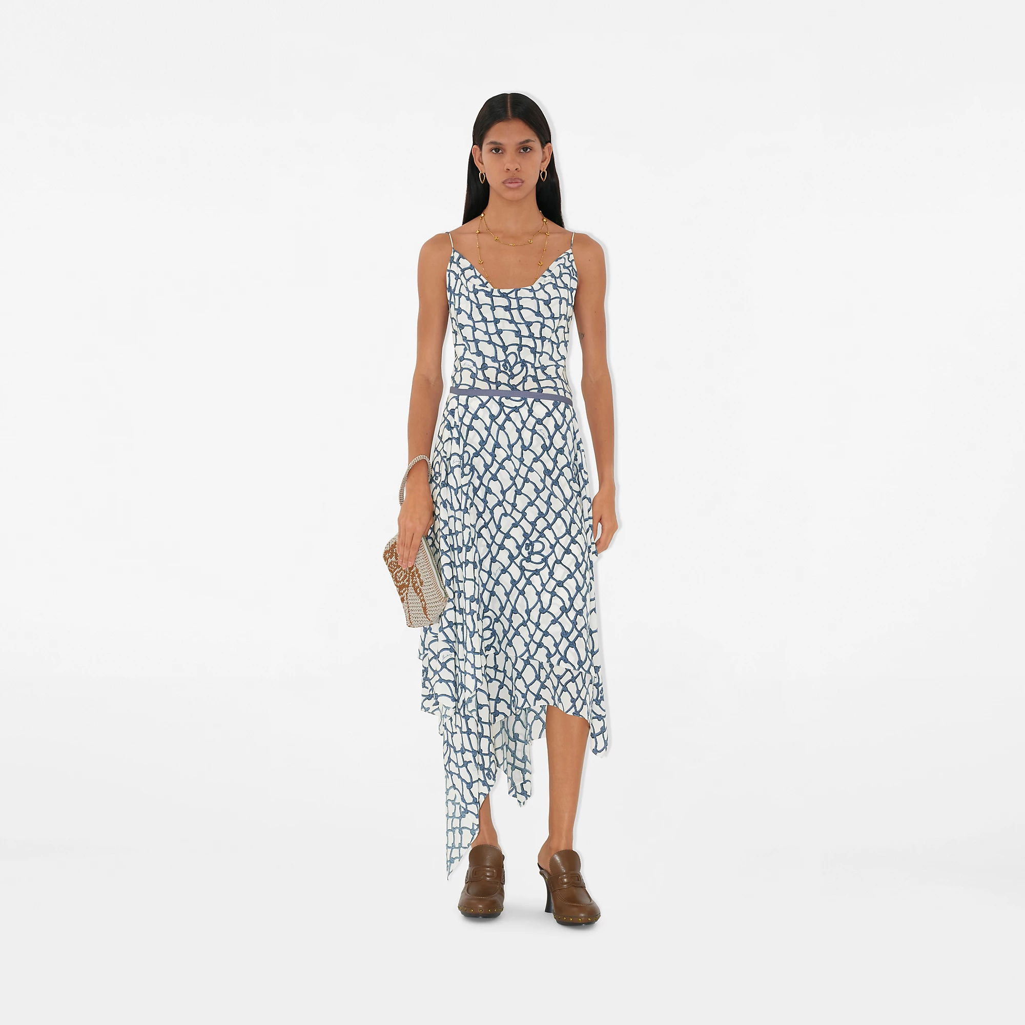 Knot Silk Skirt