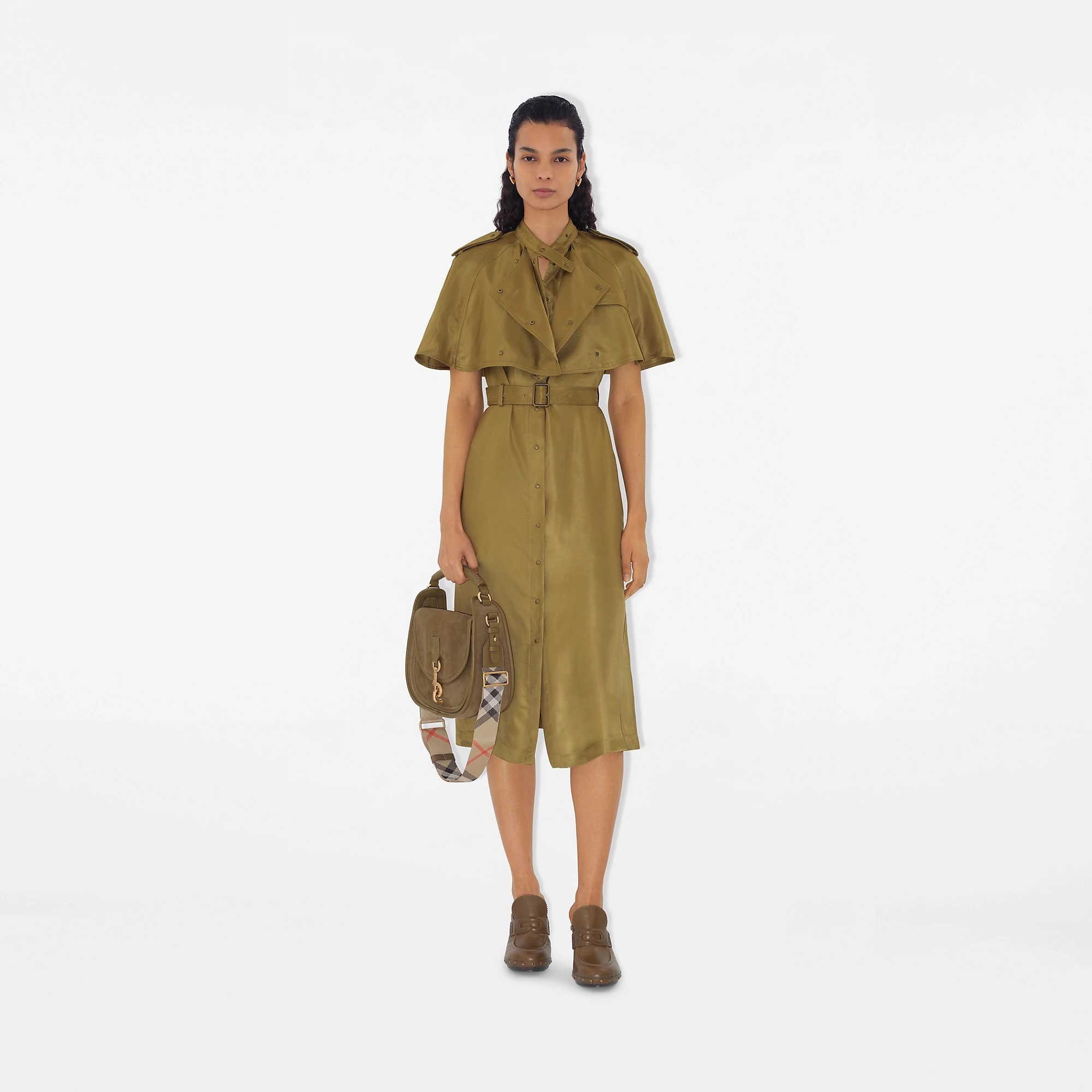 Viscose Trench Dress