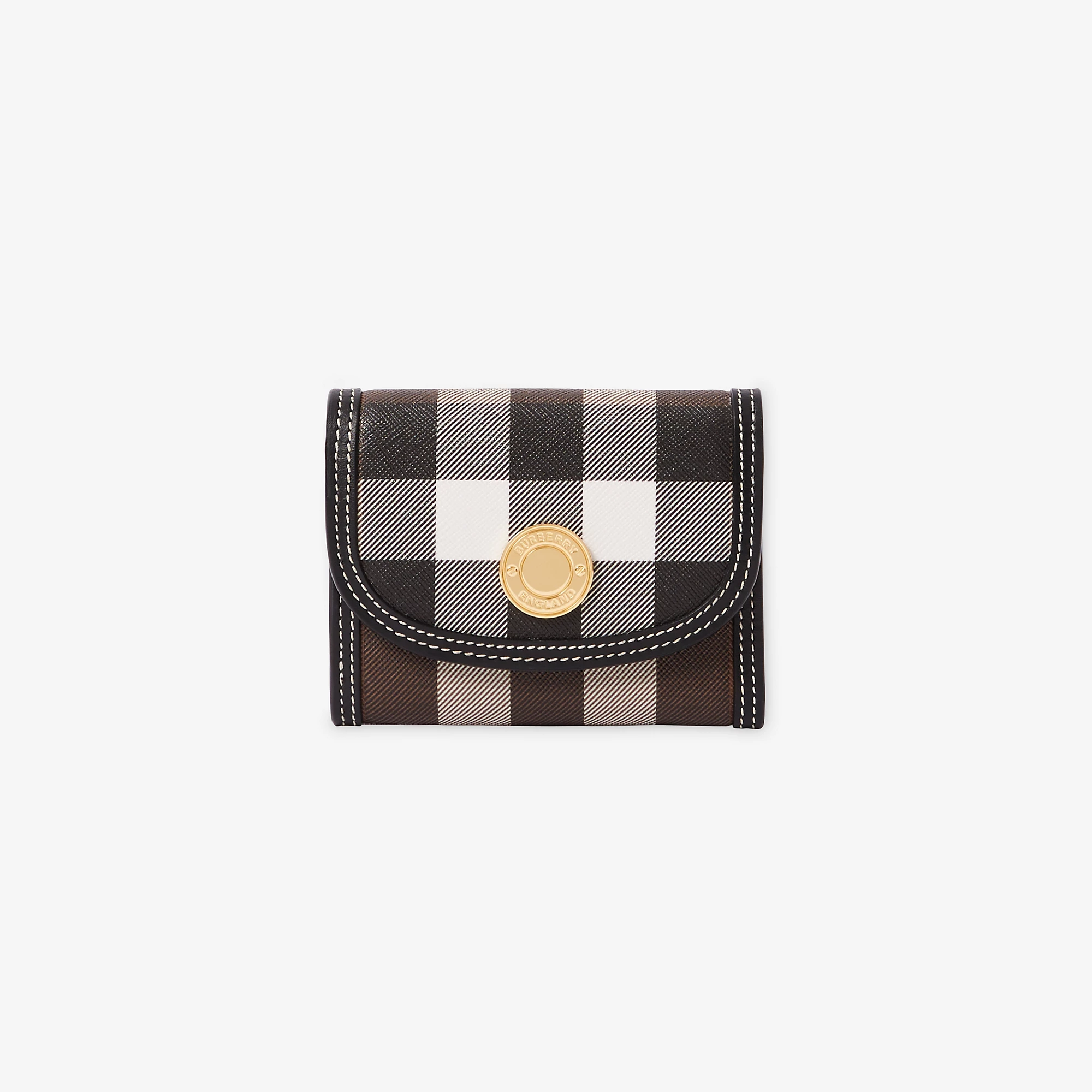 Small Check Folding Wallet