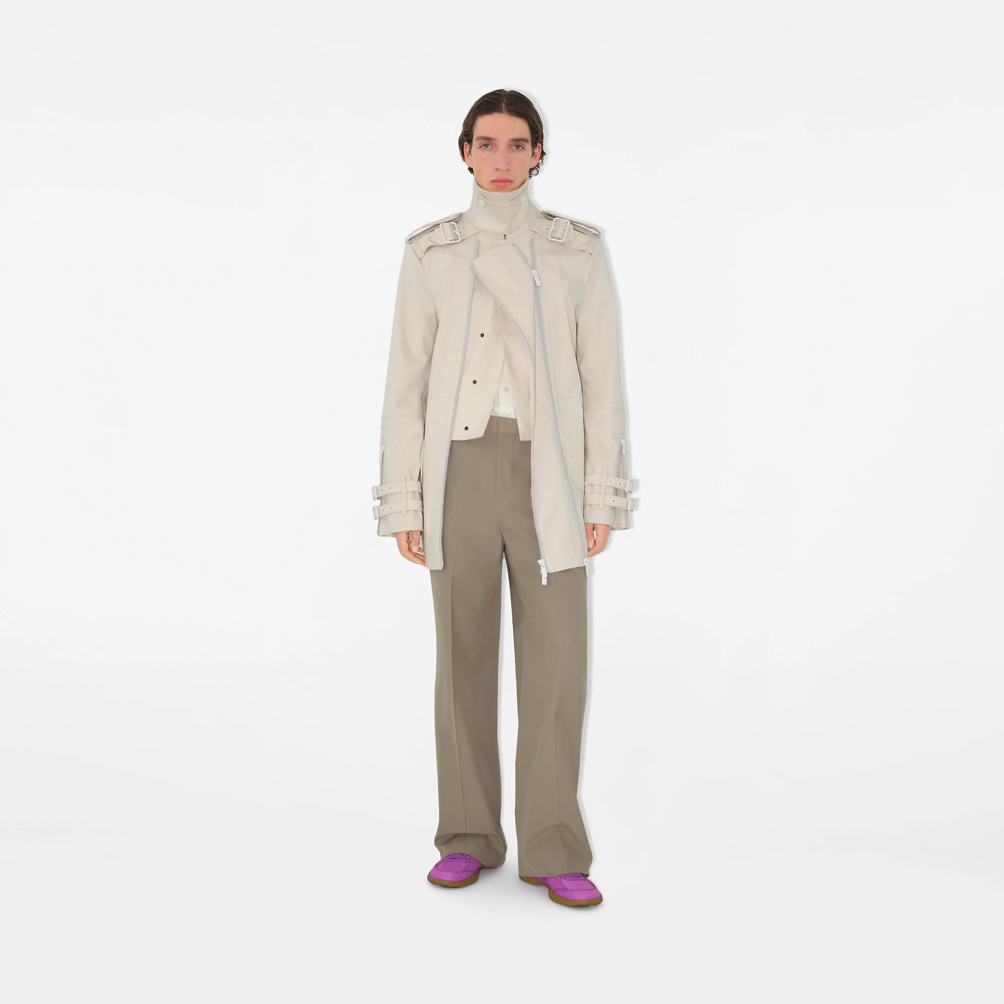 Bonded Cotton Trench Jacket
